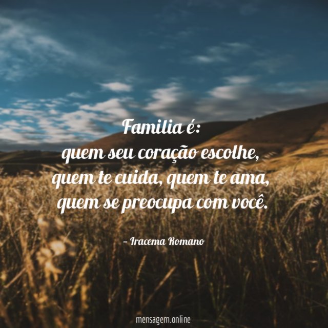 Frase: Família é quem respeita você, seu sangue até o pernilongo tem 😉