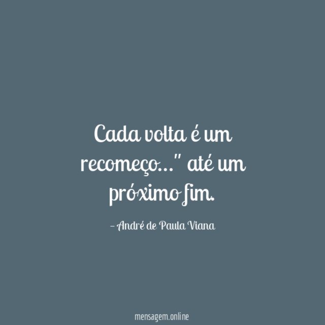 Amorifique-se — O fim significa também um novo recomeço. Uma