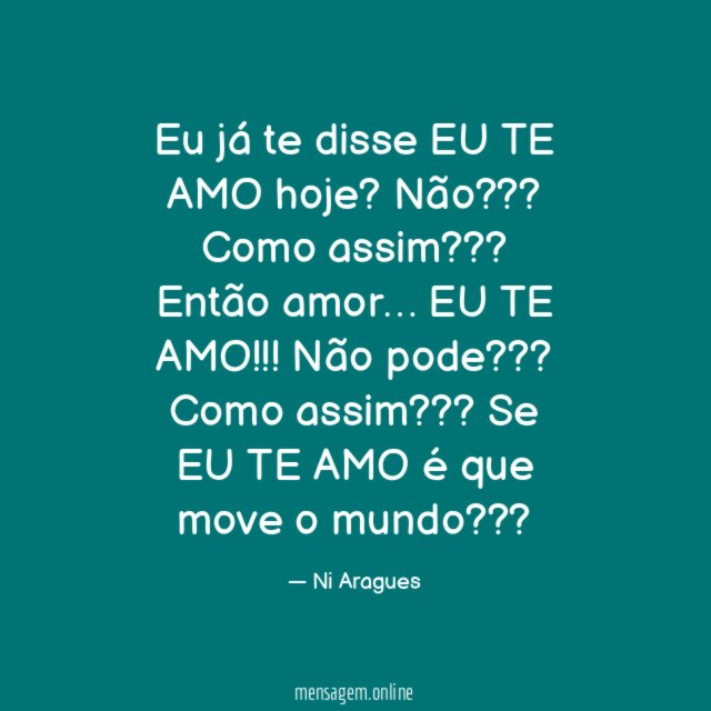 Eu te disse! Eu te disse! 