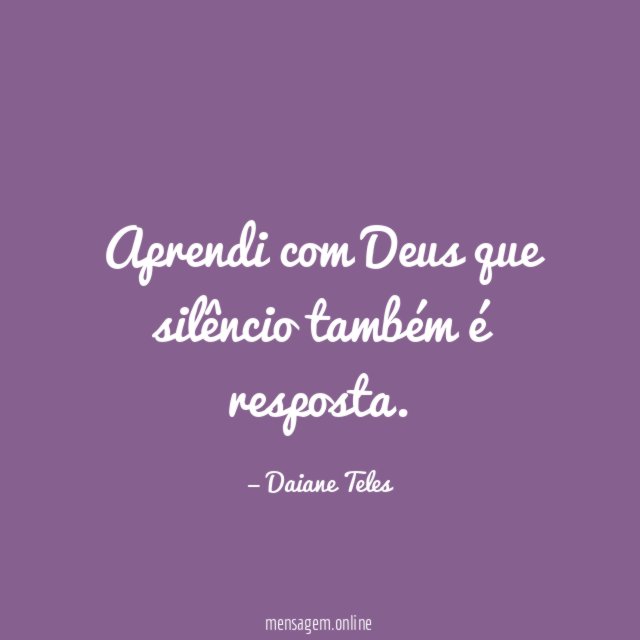 É NO SILÊNCIO QUE DEUS NOS DÁ AS MELHORES RESPOSTA❣️🙏🙌 Deus