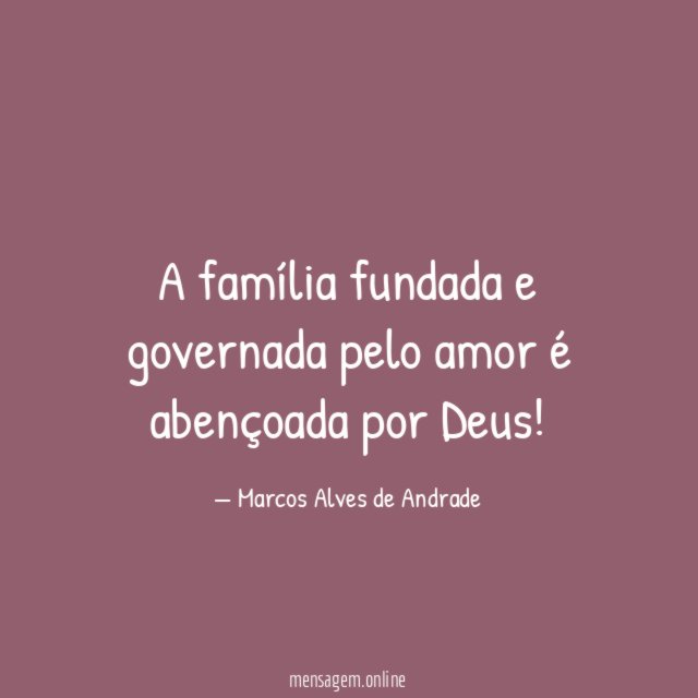 A família fundada e governada pelo amor é abençoada por Deus