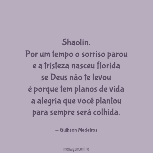 Shaolin.