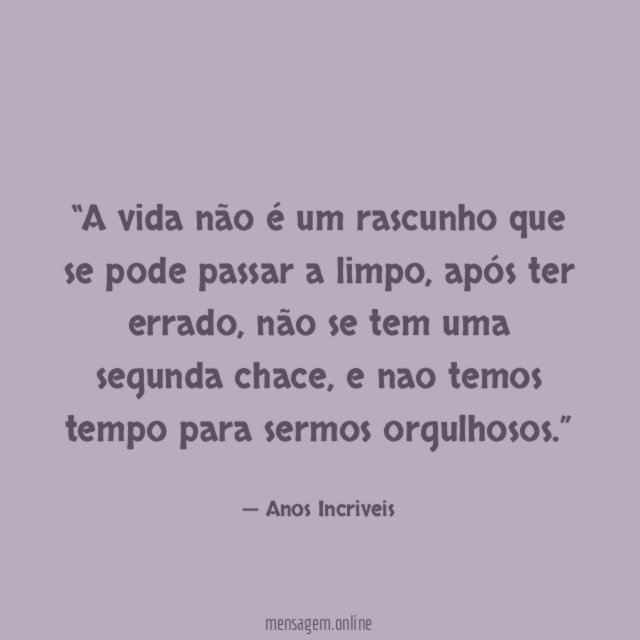 Nunca faça de sua vida um Brendynhaa Riibeiro - Pensador