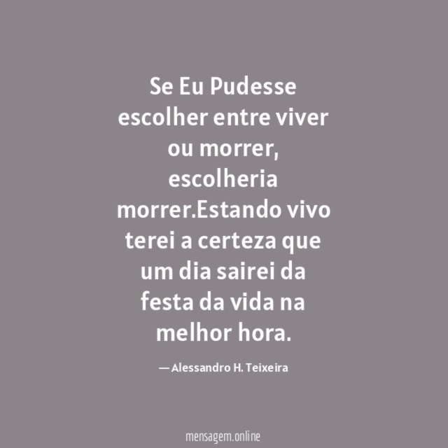 Se pudesse escolher – Uma reflexão por dia