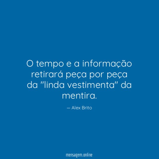 Glorificação e exaltação não são Alex Brito - Pensador