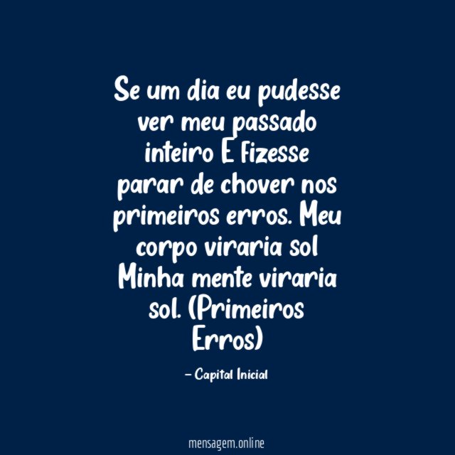 Se eu podesse xde - Frases