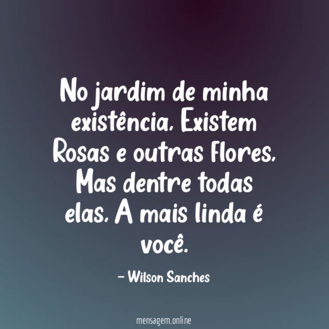 No jardim de minha existência