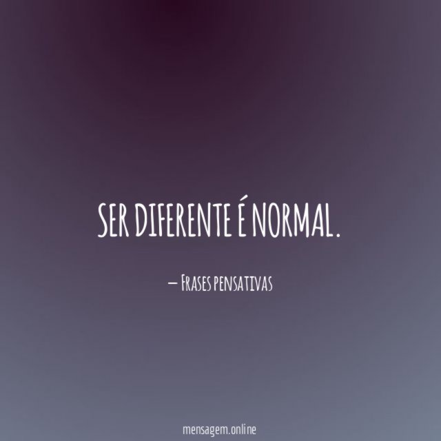 Ser diferente