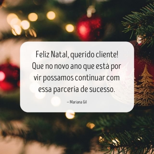 FRASES DE NATAL PARA CLIENTES - Feliz Natal