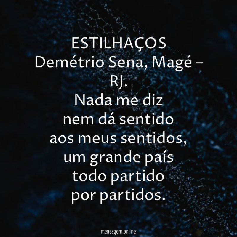 MINHA VEZ Demétrio Sena, Magé - RJ. Demétrio Sena, Magé - RJ. - Pensador