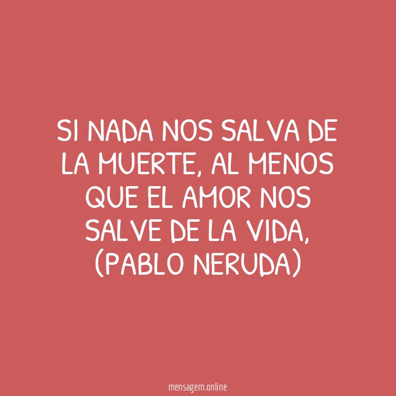 El amor nos salve