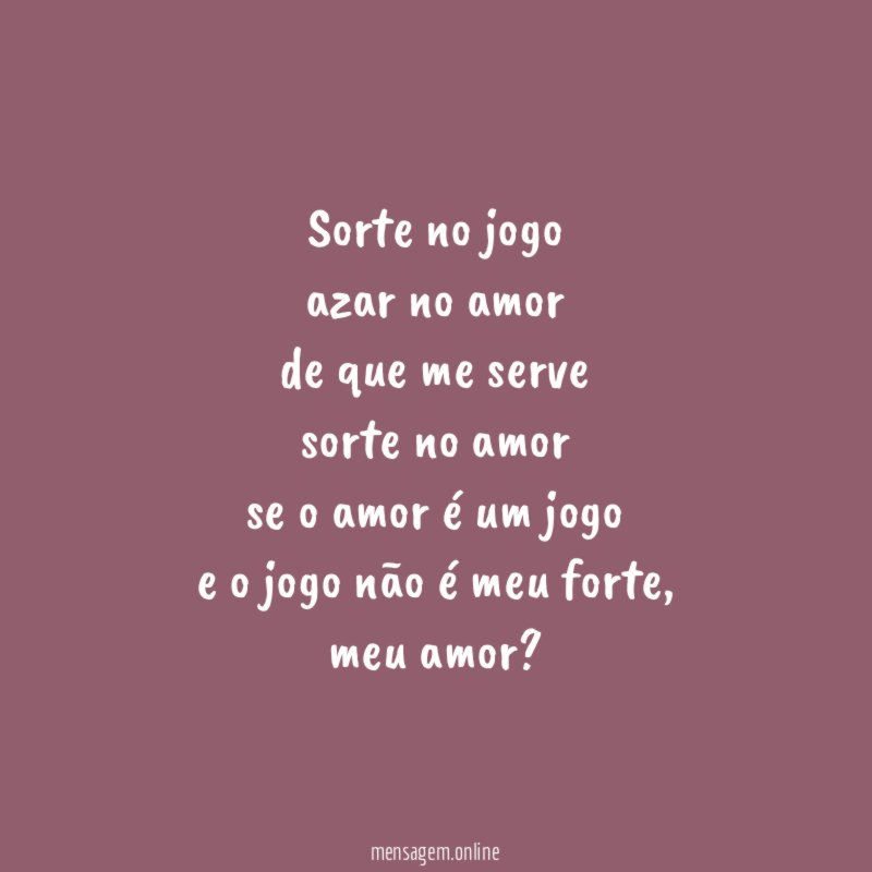 sorte no amor, azar no jogo : r/Futebola